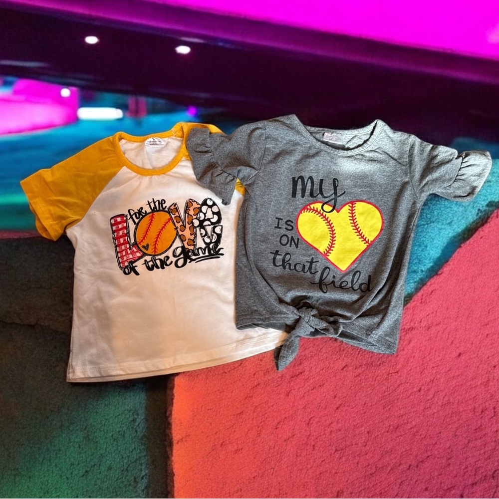 Softball Sister T- Shirts (2) 5T